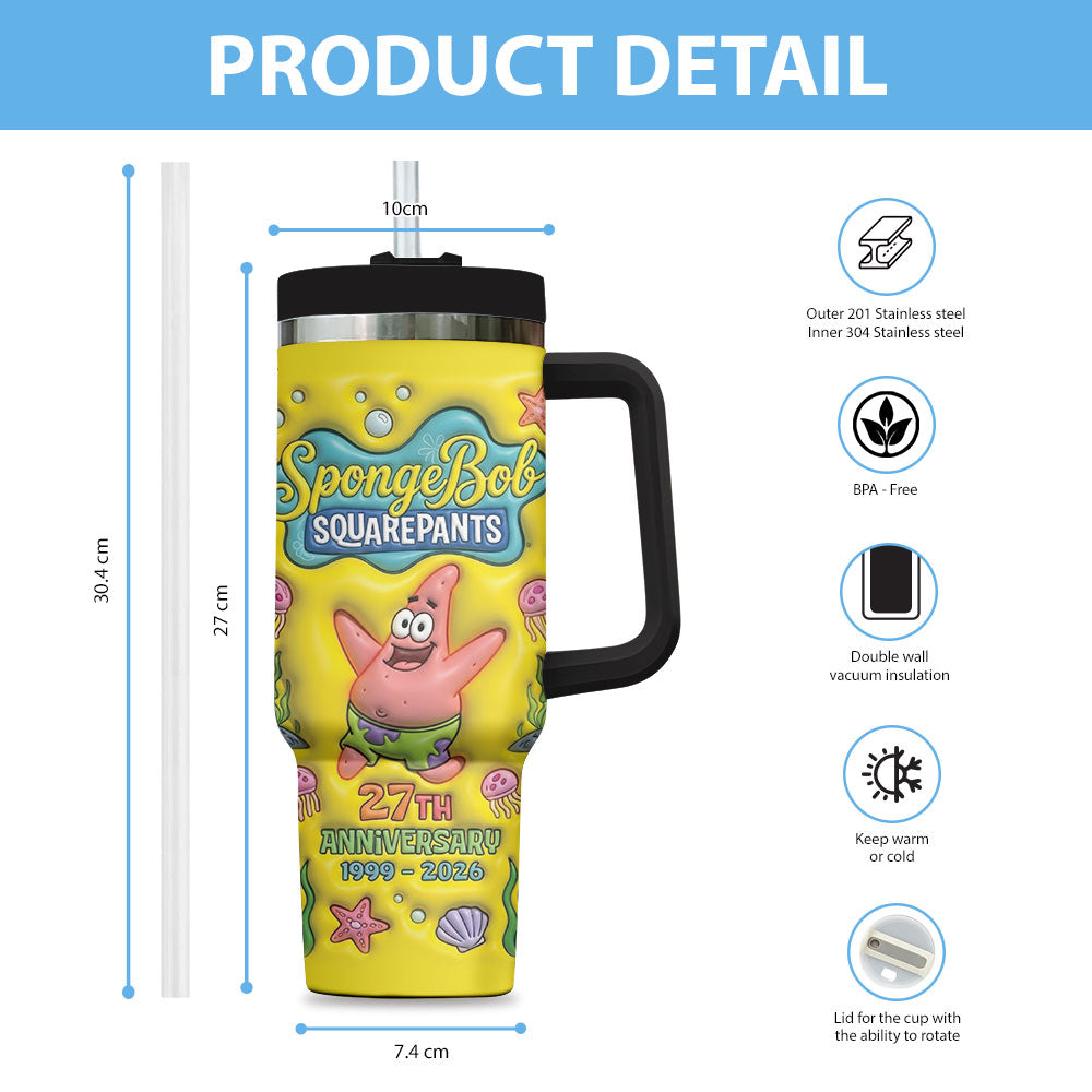 SpongeBob SquarePants 27th Anniversary 40oz Tumbler – TMTHU3336