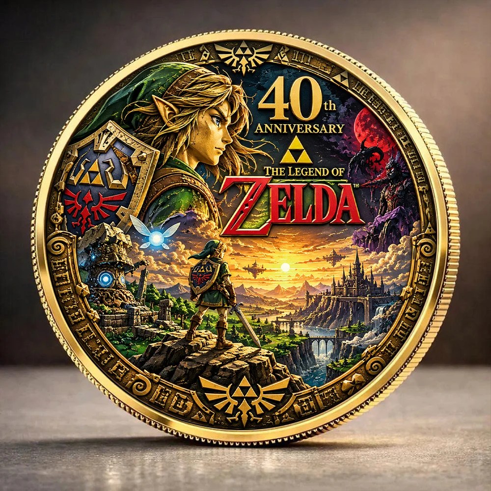 The Legend of Zelda 40th Anniversary Commemorative Coin – TANTN26128