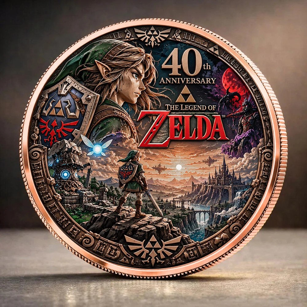 The Legend of Zelda 40th Anniversary Commemorative Coin – TANTN26128
