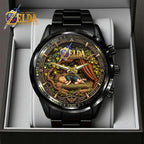 The Legend of Zelda: Ocarina of Time Black Stainless Steel Watch – GNE9207