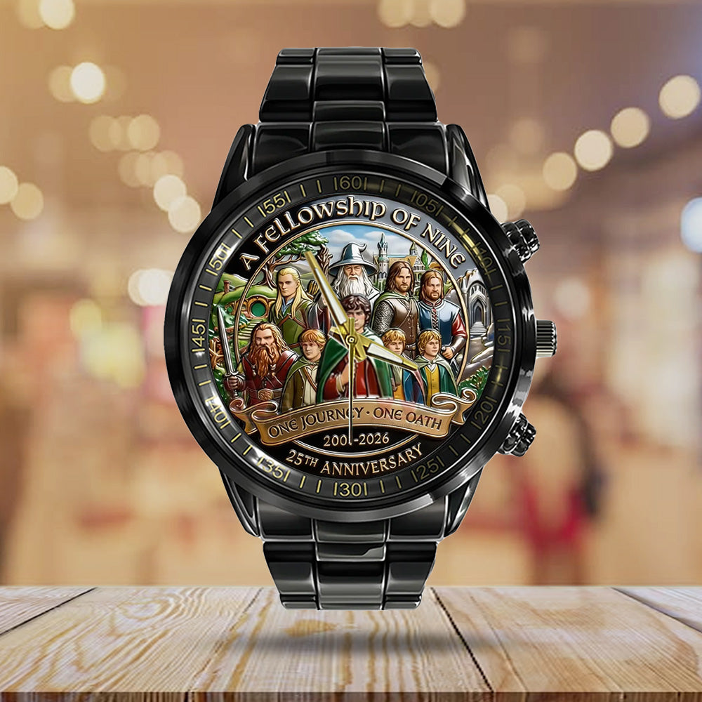 The Lord of the Rings 25th Anniversary Black Stainless Steel Watch – TANTN19816