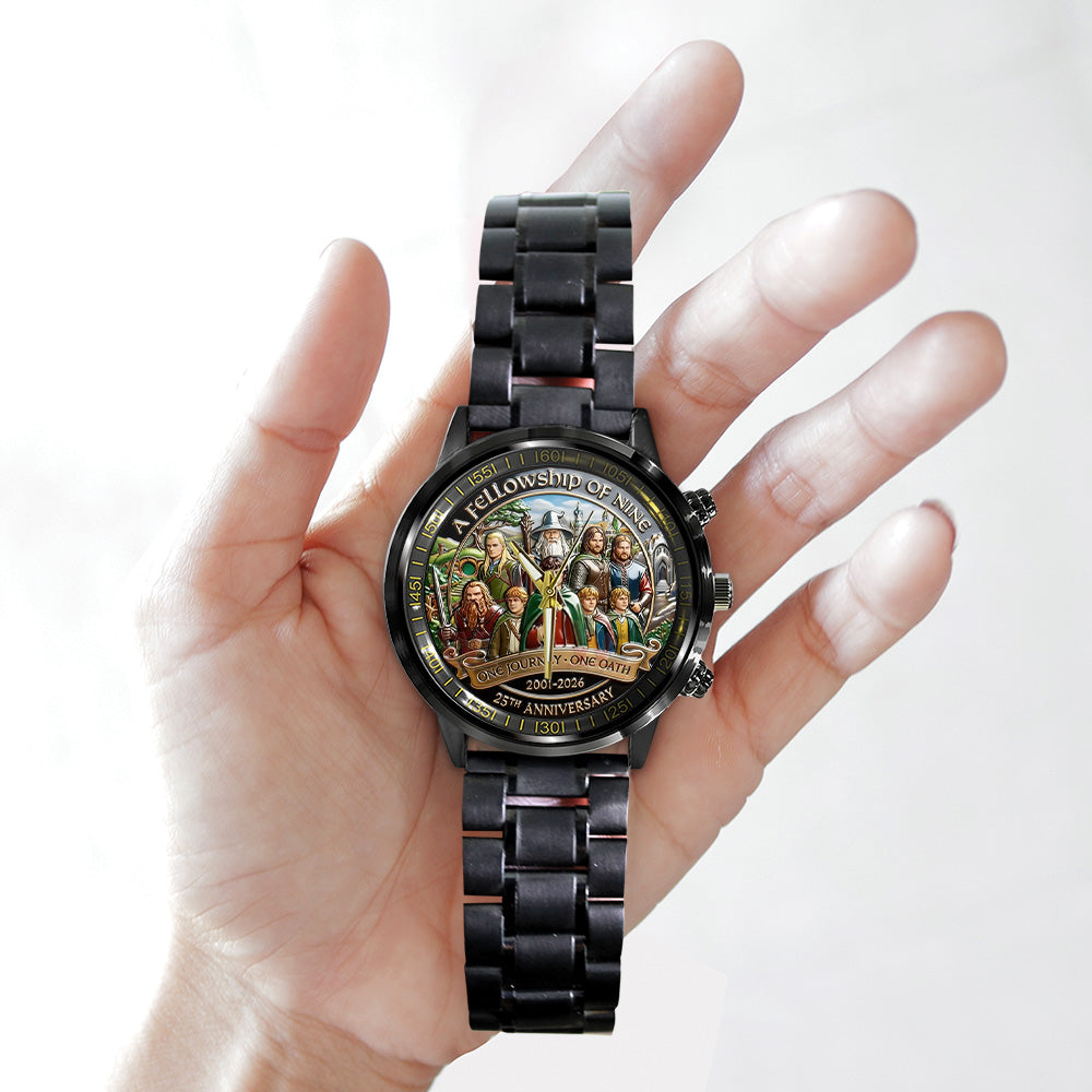 The Lord of the Rings 25th Anniversary Black Stainless Steel Watch – TANTN19816