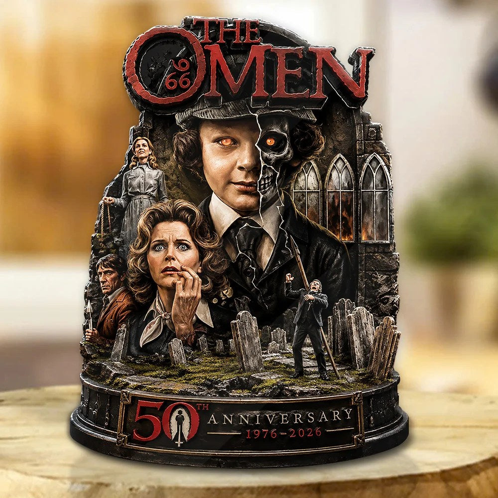 The Omen 50th Anniversary Custom Shape Acrylic Plaque – GNE8245