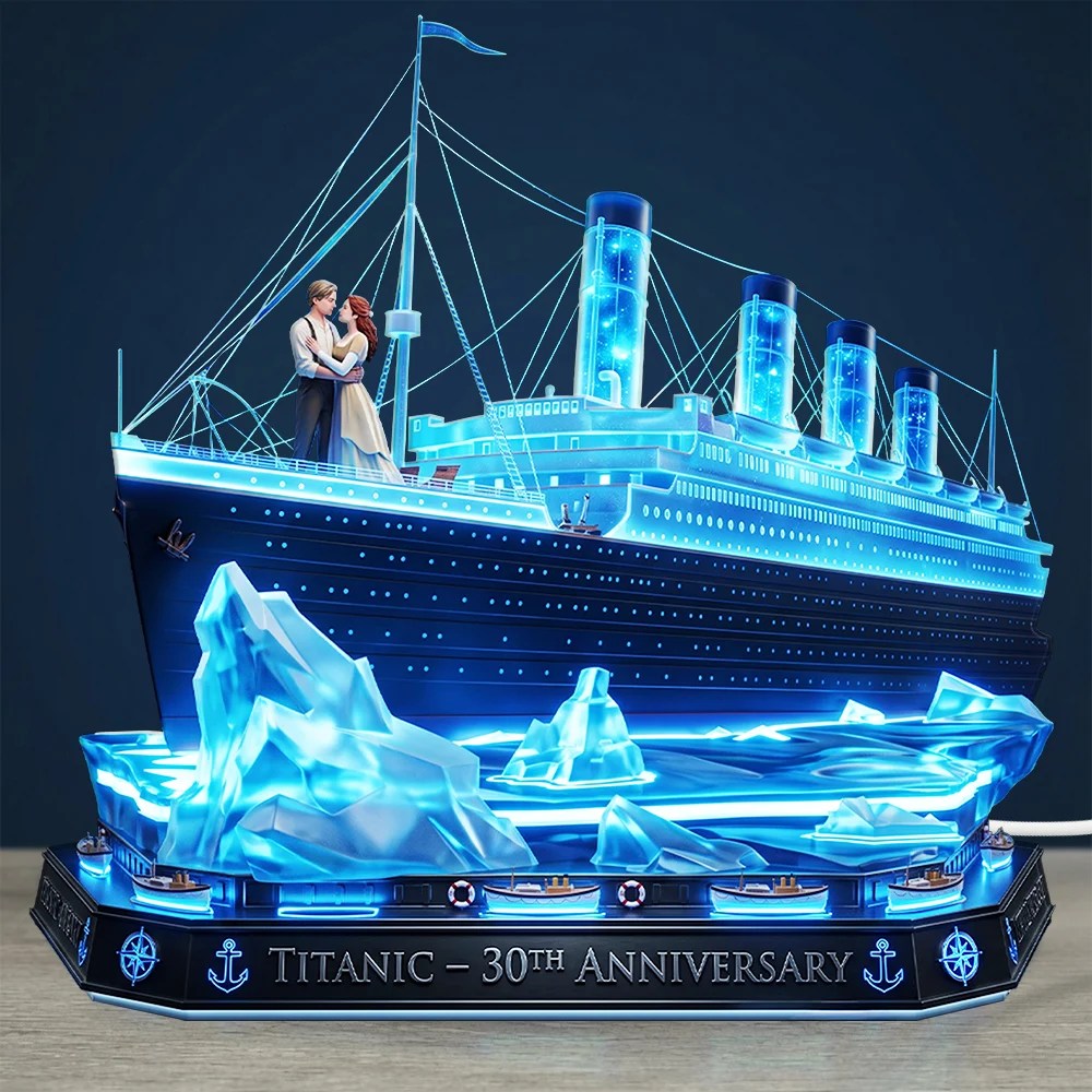 Titanic 30th Anniversary Custom Shape Acrylic Light Box – TMTHU9068
