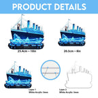 Titanic 30th Anniversary Custom Shape Acrylic Light Box – TMTHU9068