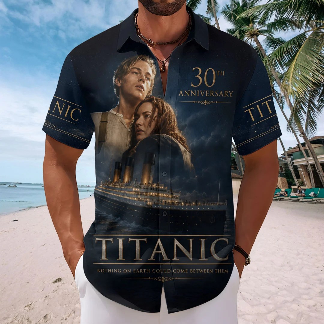 Titanic 30th Anniversary Short Sleeve Button-Down Shirt – TMTHU9014
