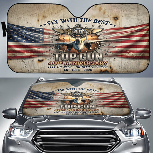 Top Gun 40th Anniversary 2026 Auto Sun Shade – TMTHU6228