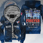 Toronto Blue Jays 2025 American League Champions 3D Fleece Zip Hoodie – HOATT14940
