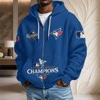 Toronto Blue Jays 2025 American League Champions 3D Unisex Waffle Hoodie – HOATT14931