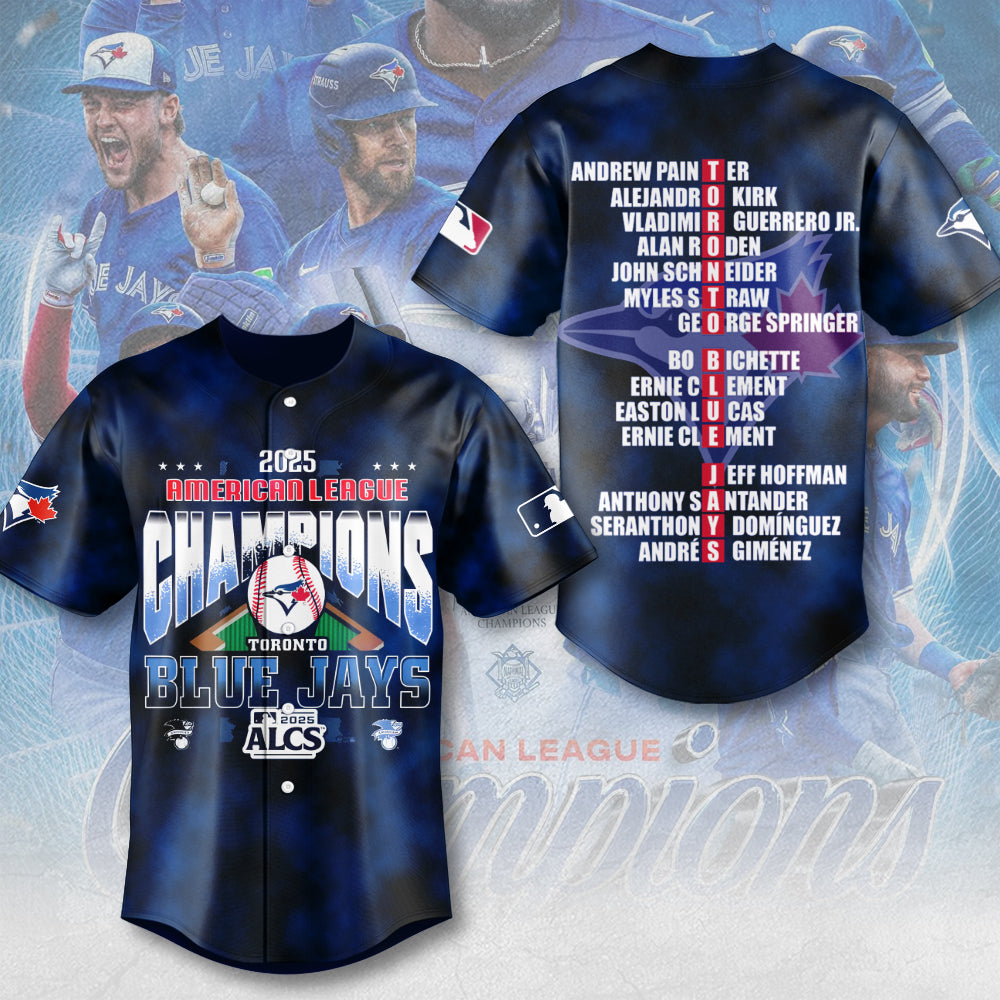 Toronto Blue Jays 2025 American League Champions Baseball Jersey – MAITM13739