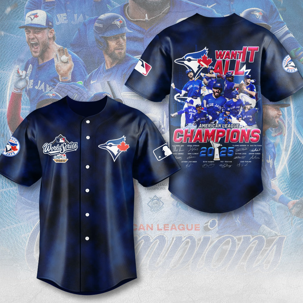 Toronto Blue Jays 2025 American League Champions Baseball Jersey – MAITM13822