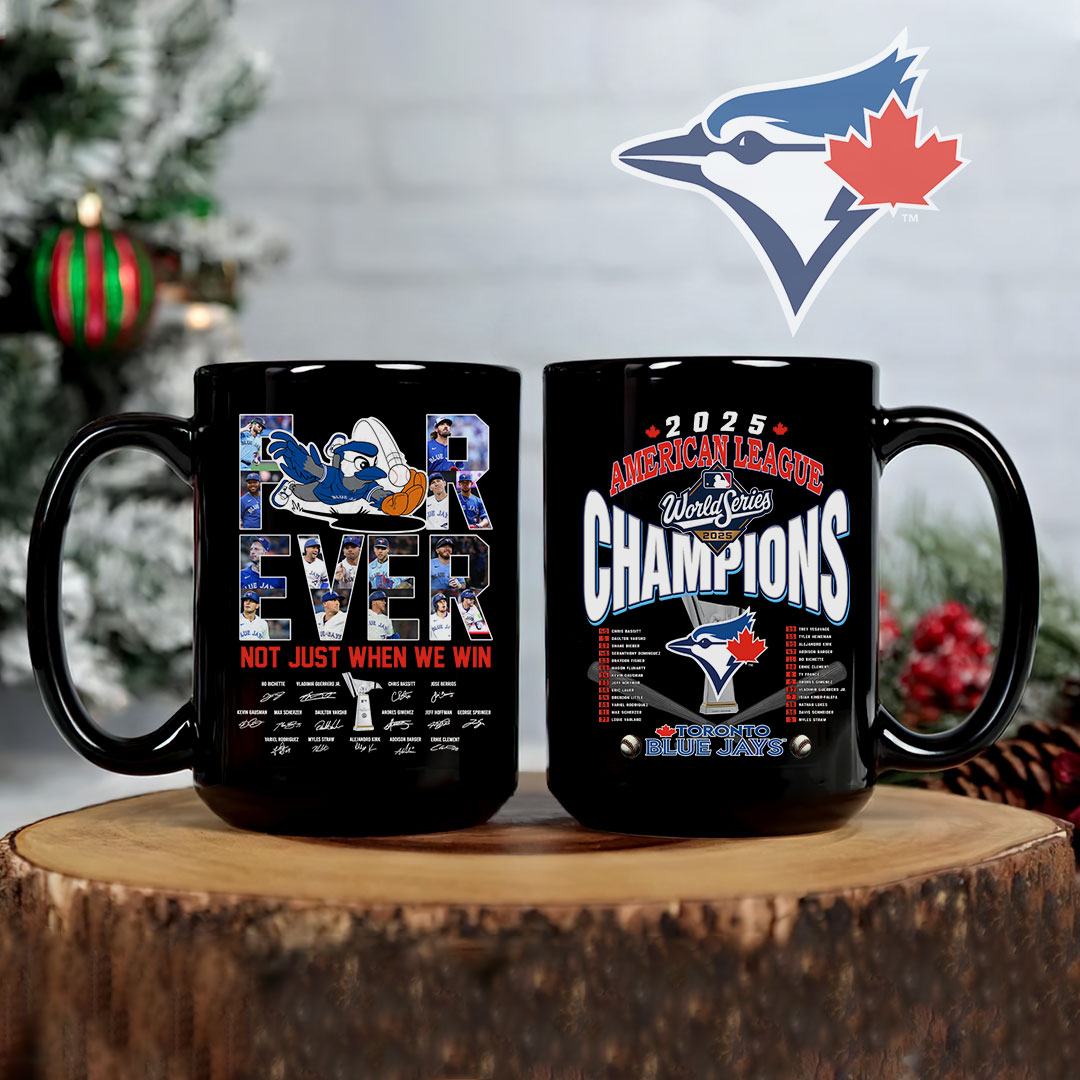 Toronto Blue Jays 2025 American League Champions Ceramic Mug – HOATT14595