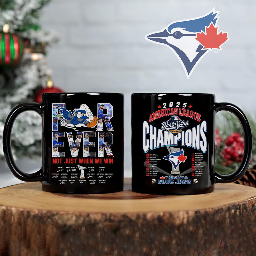 Toronto Blue Jays 2025 American League Champions Ceramic Mug – HOATT14595