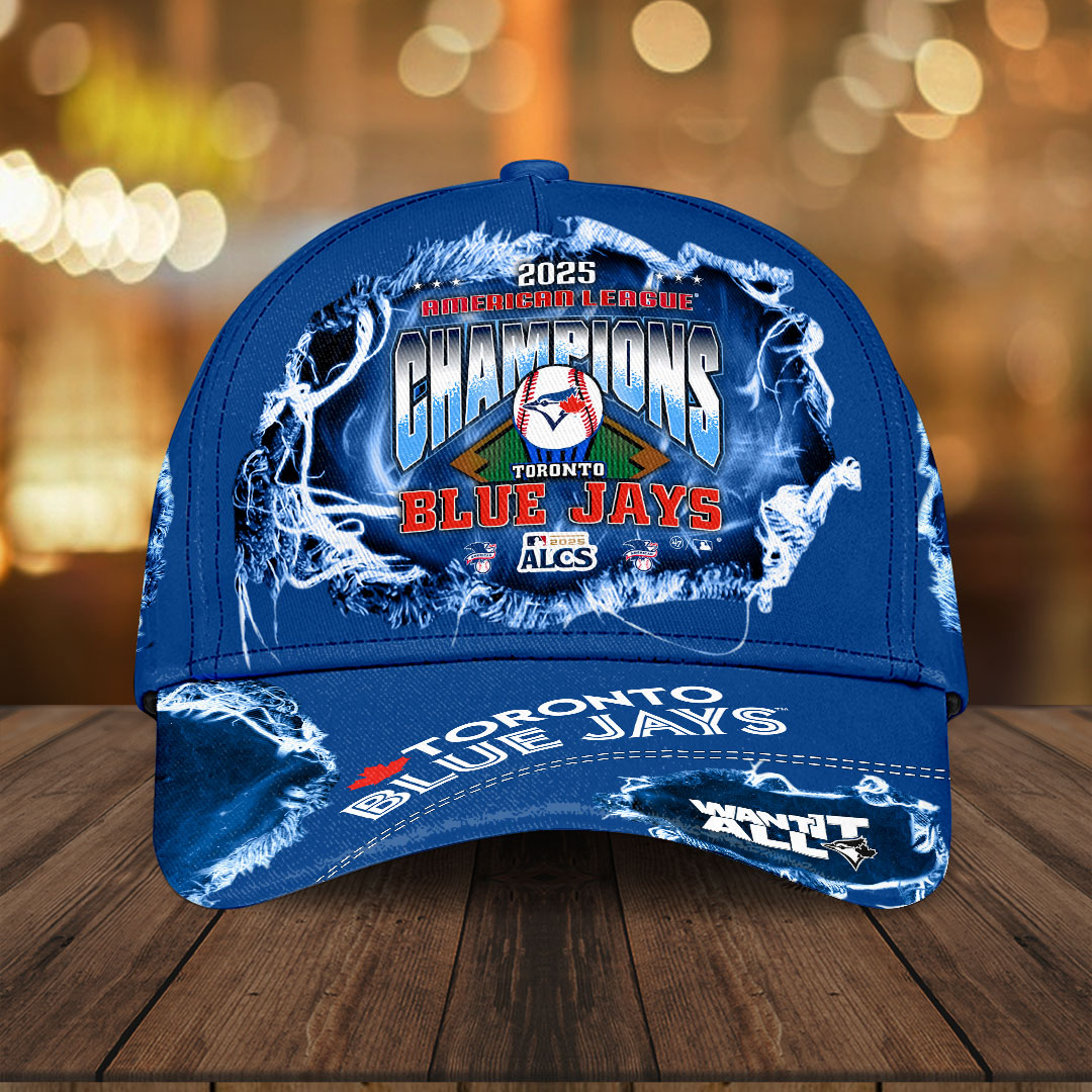 Toronto Blue Jays 2025 American League Champions Classic Cap – HOATT14666