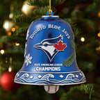 Toronto Blue Jays 2025 American League Champions Custom Shape 2-sided Acrylic Ornament – MAITM13867
