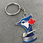 Toronto Blue Jays 2025 American League Champions Custom Shape 2-sided Keychain – MAITM13777