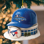 Toronto Blue Jays 2025 American League Champions Custom Shape 2-sided Acrylic Ornament – MAITM13784
