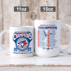 Toronto Blue Jays 2025 American League Champions Ceramic Mug – HOATT14675