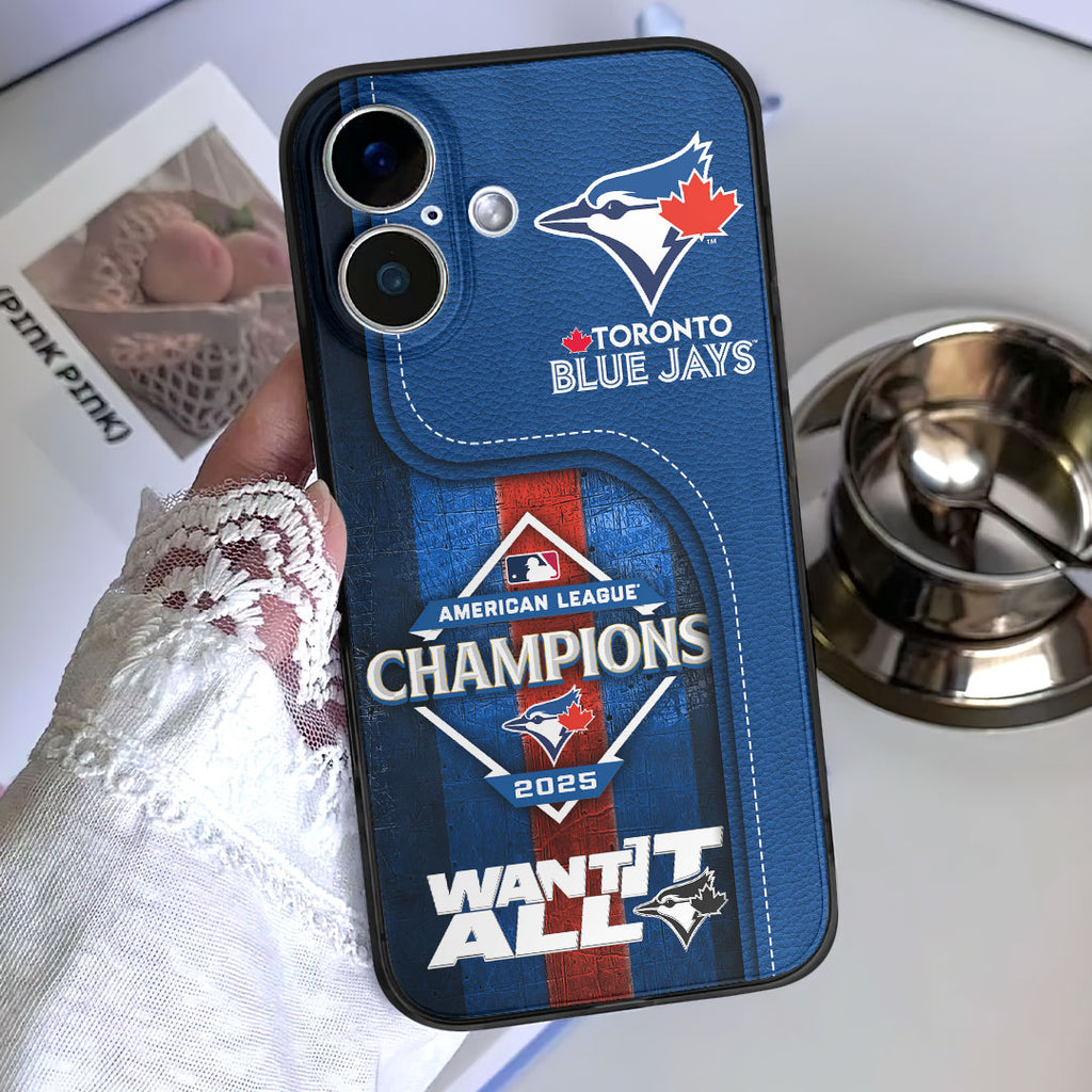 Toronto Blue Jays 2025 American League Champions Phone Case – HOATT14623