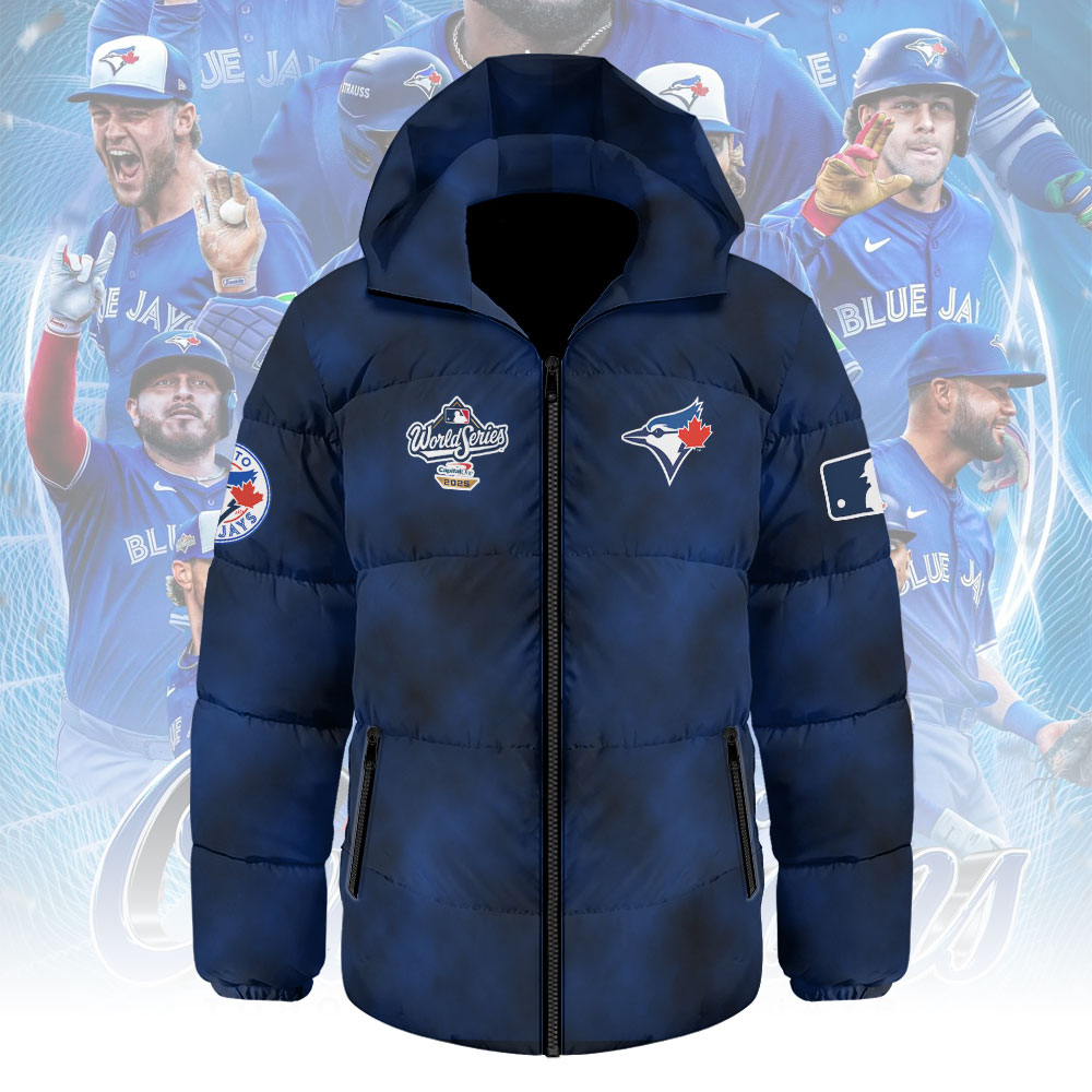 Toronto Blue Jays 2025 American League Champions Thickened Down Hooded Jacket – MAITM13891