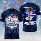Toronto Blue Jays 2025 American League Champions 3D Apparel – MAITM13710