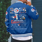 Toronto Blue Jays 2025 American League Champions Varsity Jacket – HOATT14676