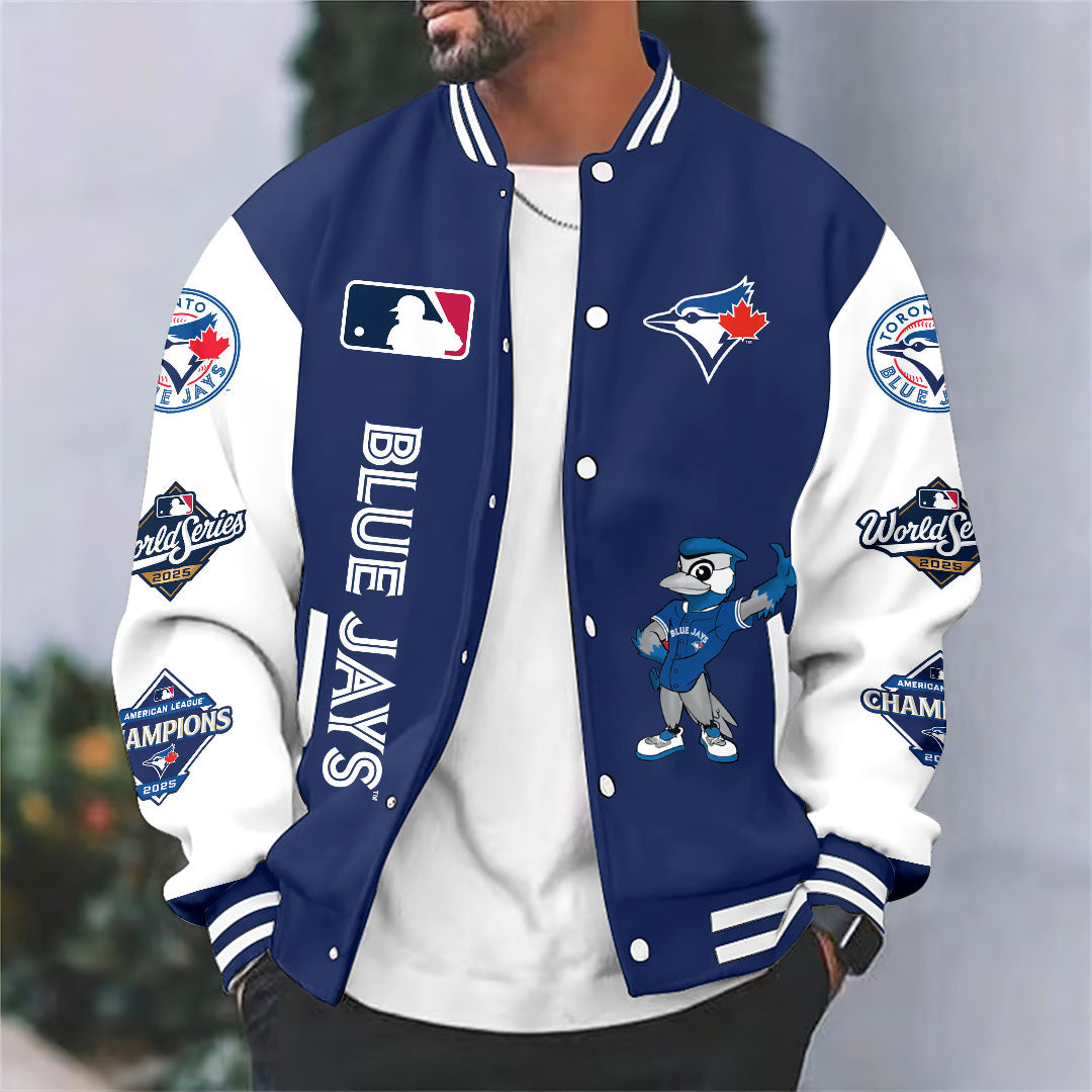 Toronto Blue Jays 2025 American League Champions Varsity Jacket – HOATT14677