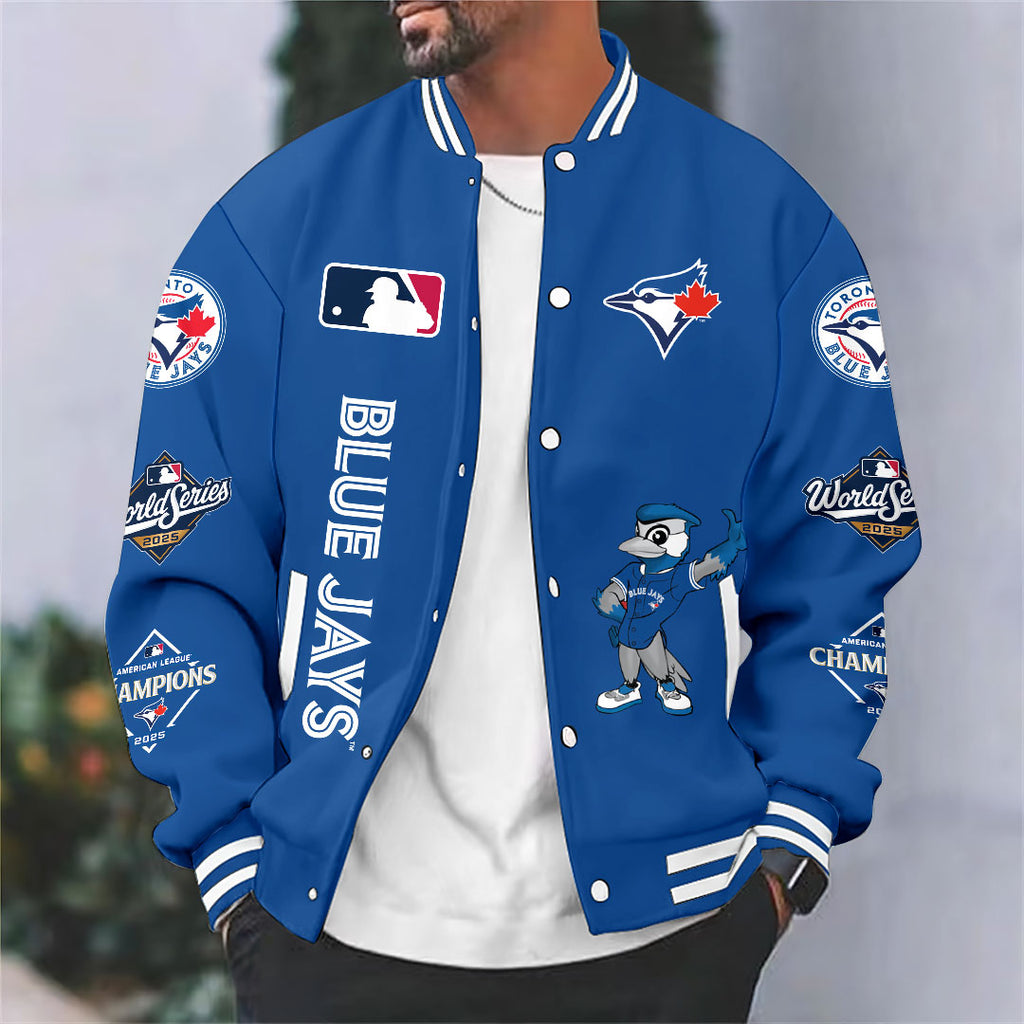 Toronto Blue Jays 2025 American League Champions Varsity Jacket – HOATT14831