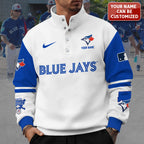 Personalized Toronto Blue Jays 3D Snap Button Collar Sweatshirt – TANTN16504
