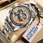 Toronto Blue Jays 50th Anniversary Alloy Luxury Quartz Watch – GNE5916