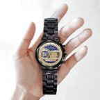 Toronto Blue Jays 50th Anniversary Black Stainless Steel Watch – GNE5944