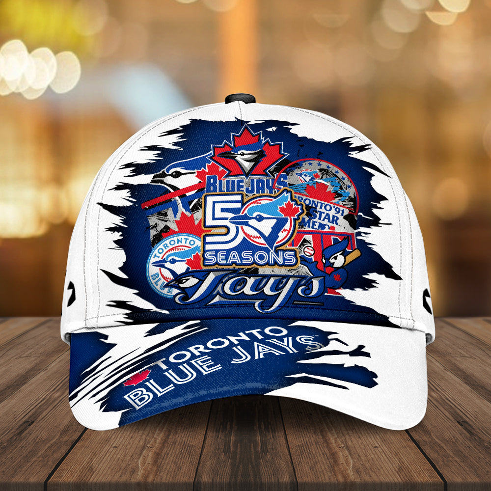 Toronto Blue Jays 50th Anniversary Classic Cap – GNE7525
