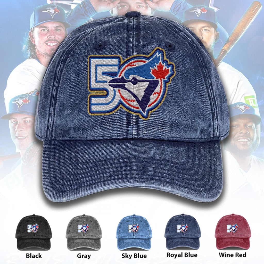 Toronto Blue Jays 50th Anniversary Wash Denim Cap – TANTN23617