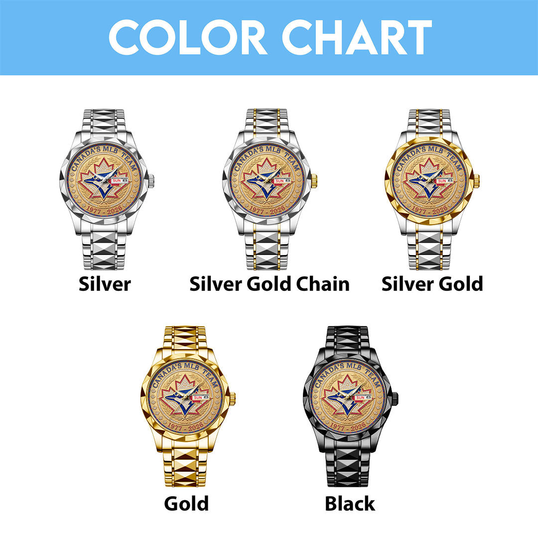Toronto Blue Jays 50th Seasons Alloy Luxury Quartz Watch – TMTHU4728