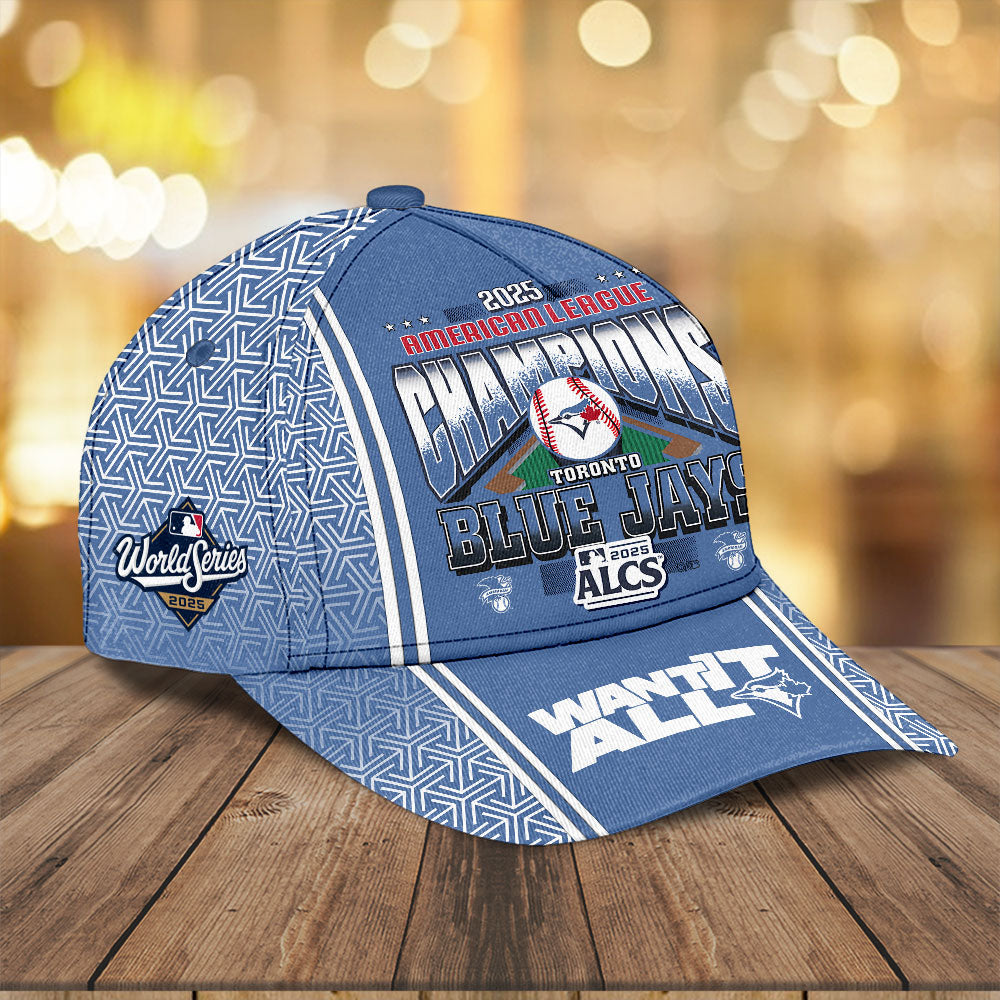 Toronto Blue Jays 2025 American League Champions Classic Cap – TANTN18576