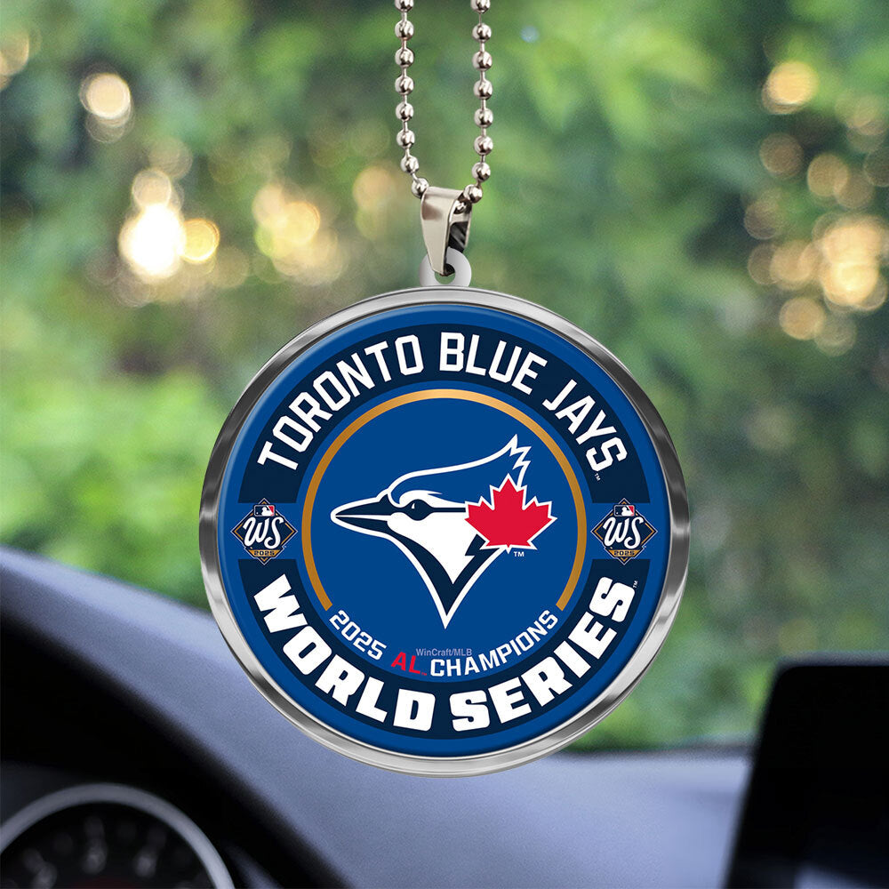 Toronto Blue Jays 2025 American League Champions Custom shape 2-sided Acrylic Car Ornament – TANTN17660