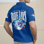 Toronto Blue Jays Zip Polo Shirt – HOATT17134