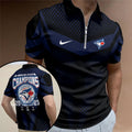Toronto Blue Jays Zip Polo Shirt – TMTHU2461