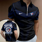 Toronto Blue Jays Zip Polo Shirt – TMTHU2461