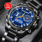 Personalized Toronto Blue Jays Black Stainless Steel Watch – GNENEW766