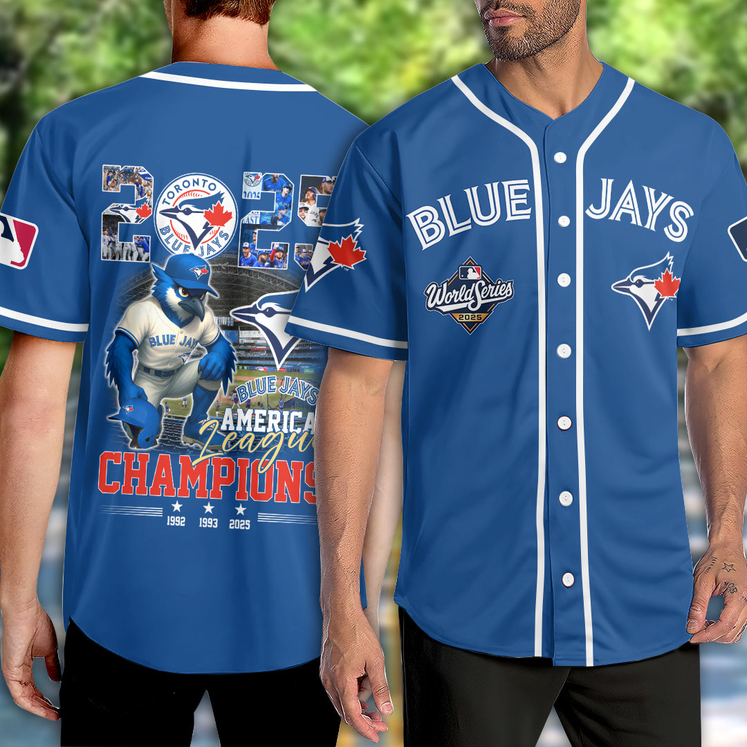 Toronto Blue Jays 2025 American League Champions Baseball Jersey – HOATT14278