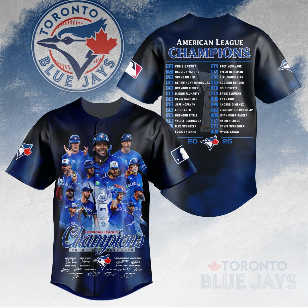 Toronto Blue Jays 2025 American League Champions Baseball Jersey – HOATT14539