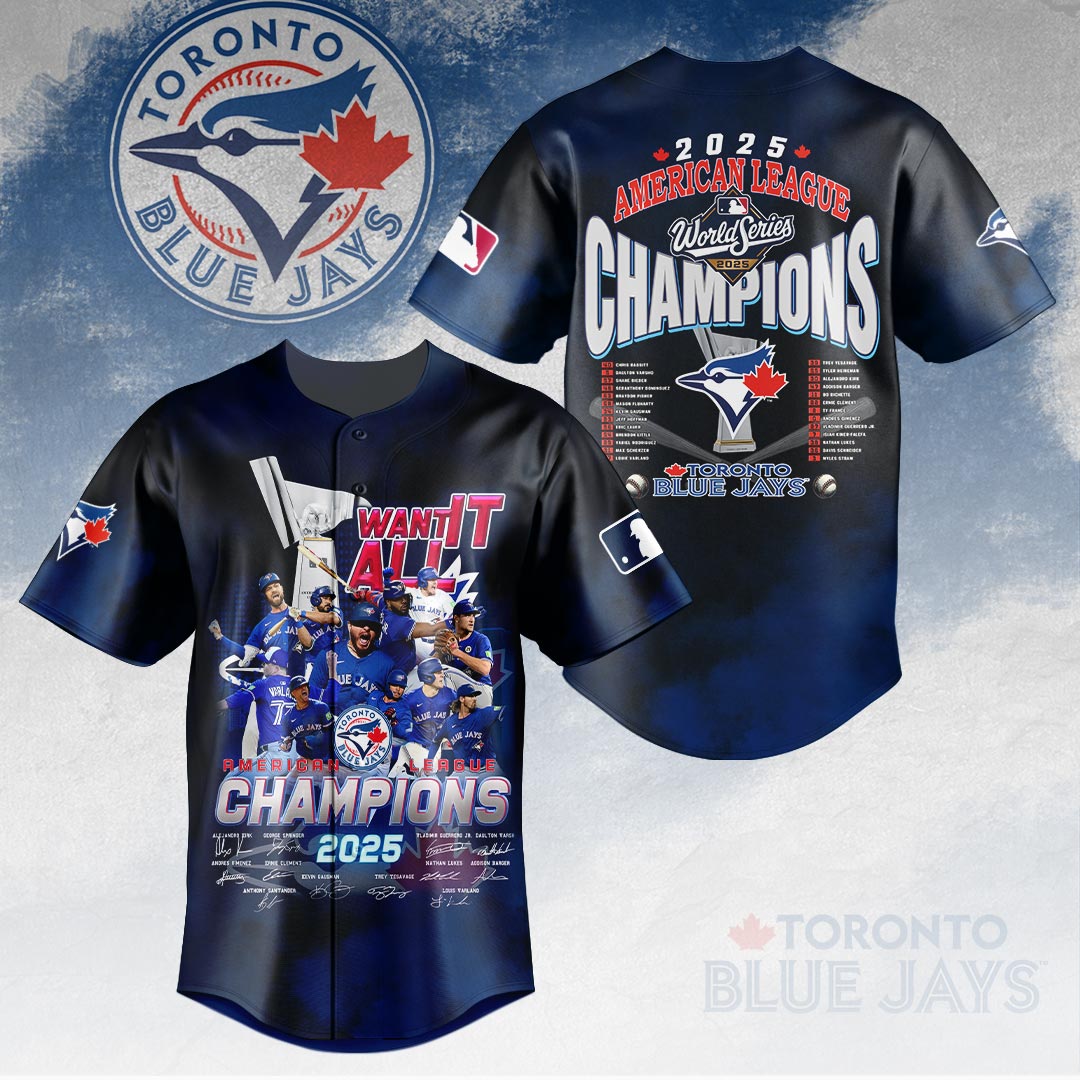 Toronto Blue Jays 2025 American League Champions Baseball Jersey – HOATT14572
