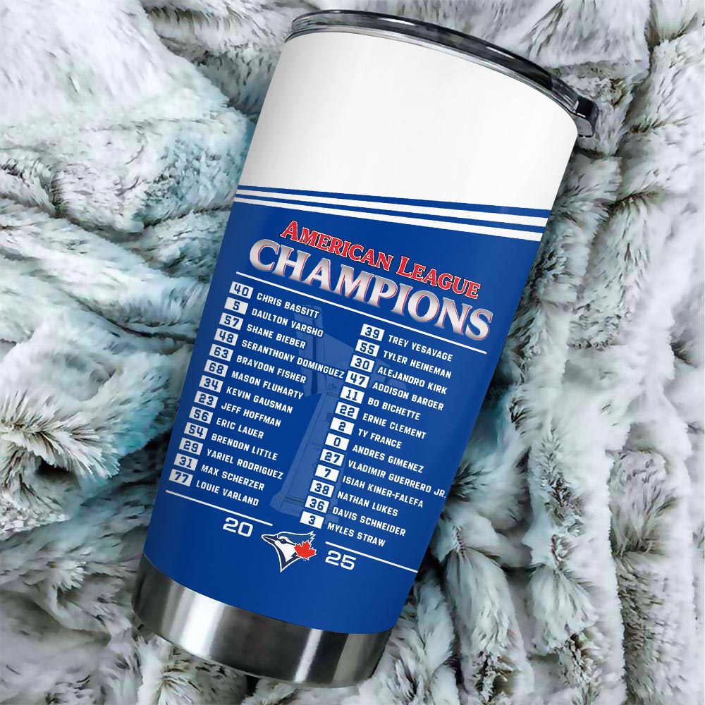 Toronto Blue Jays 2025 American League Champions Tumbler Cup – HOATT14541