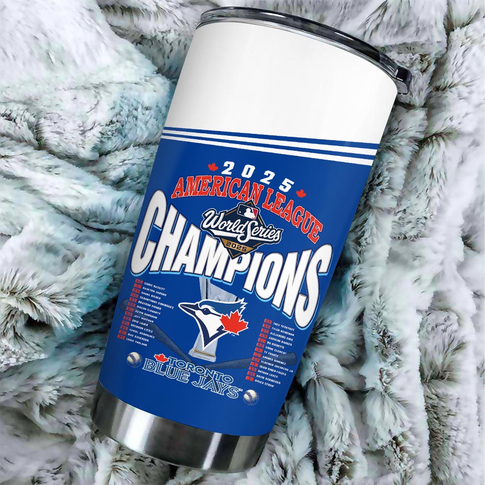 Toronto Blue Jays 2025 American League Champions Tumbler Cup – HOATT14565