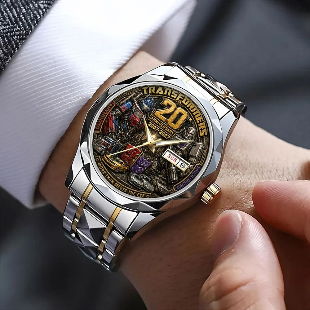 Transformers 20th Anniversary Alloy Luxury Quartz Watch – TANTN25653