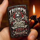 Triumph Motorcycles 125th Anniversary 2027 Zippo Lighter Case (No Insert) – TANTN26333