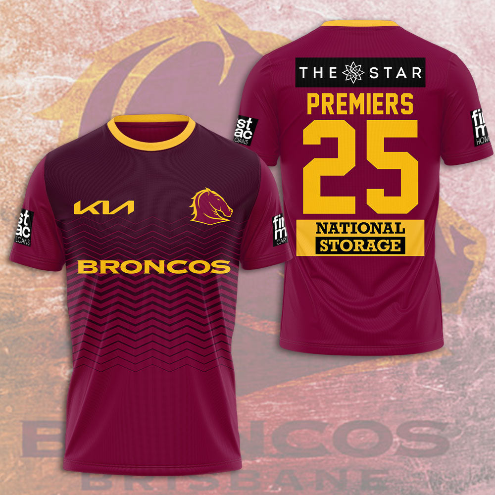 Brisbane Broncos 3D Apparel – TMTHU1708