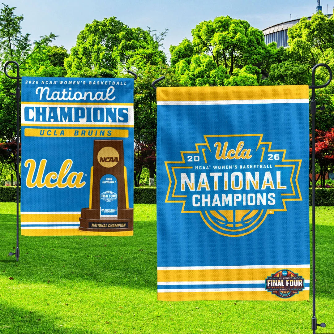 UCLA Bruins 2026 Women's Basketball National Champions Double-side Garden Flag – HOATT17219