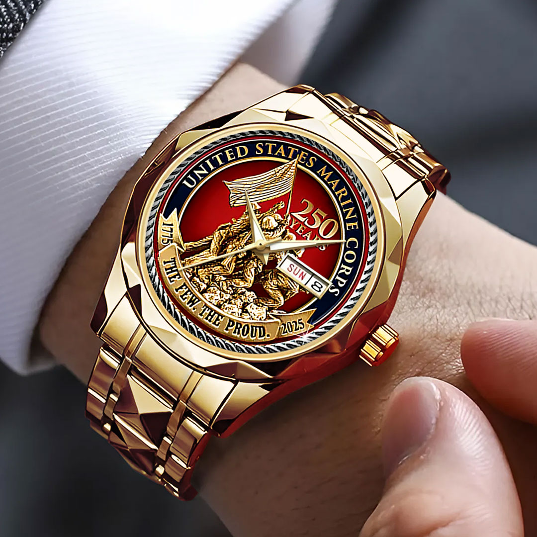 US Marine Corps 250 Years Alloy Luxury Quartz Watch – HOATT12568